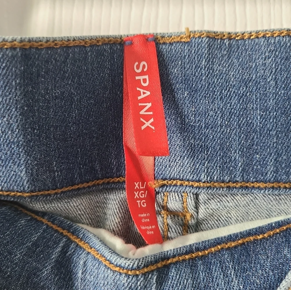 Spanx Straight Leg Pull On Jeans